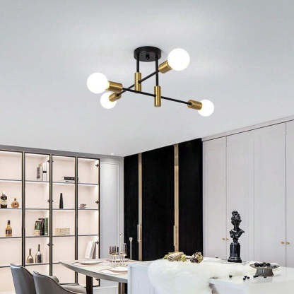 Modern Nordic Black Chandelier Lights