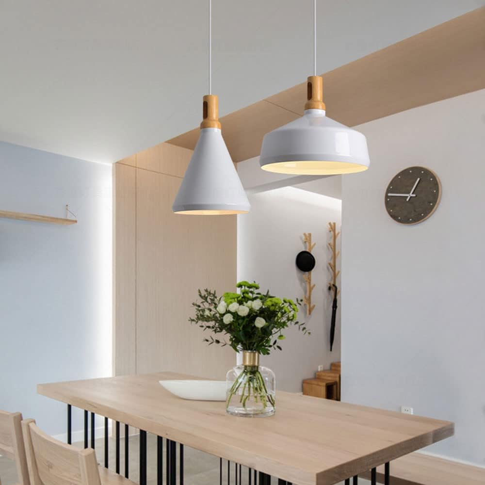 Modern Black Geometry Aluminum Pendant Light For Kitchen