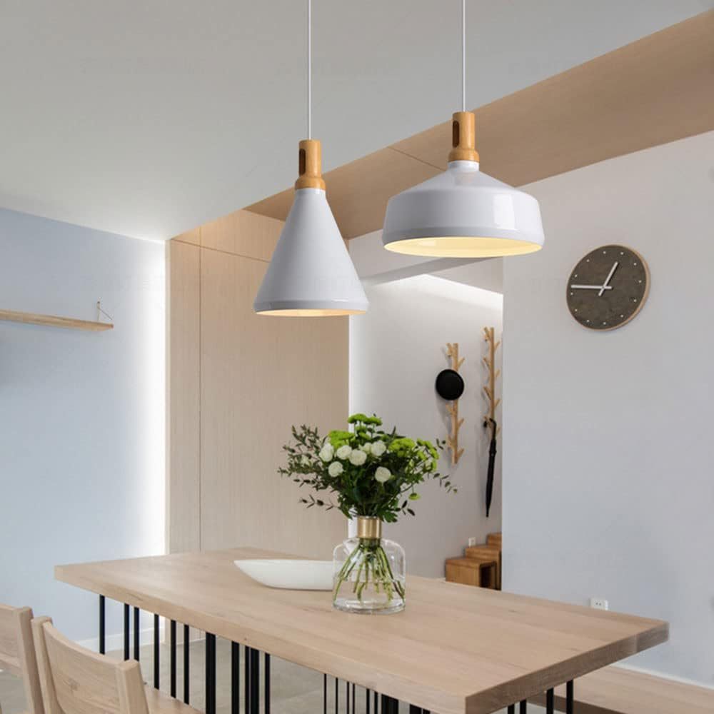 Modern Black Geometry Aluminum Pendant Light For Kitchen