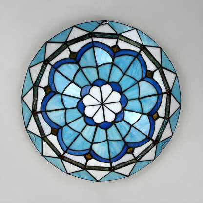 Retro Glass Flush Mount Ceiling Light