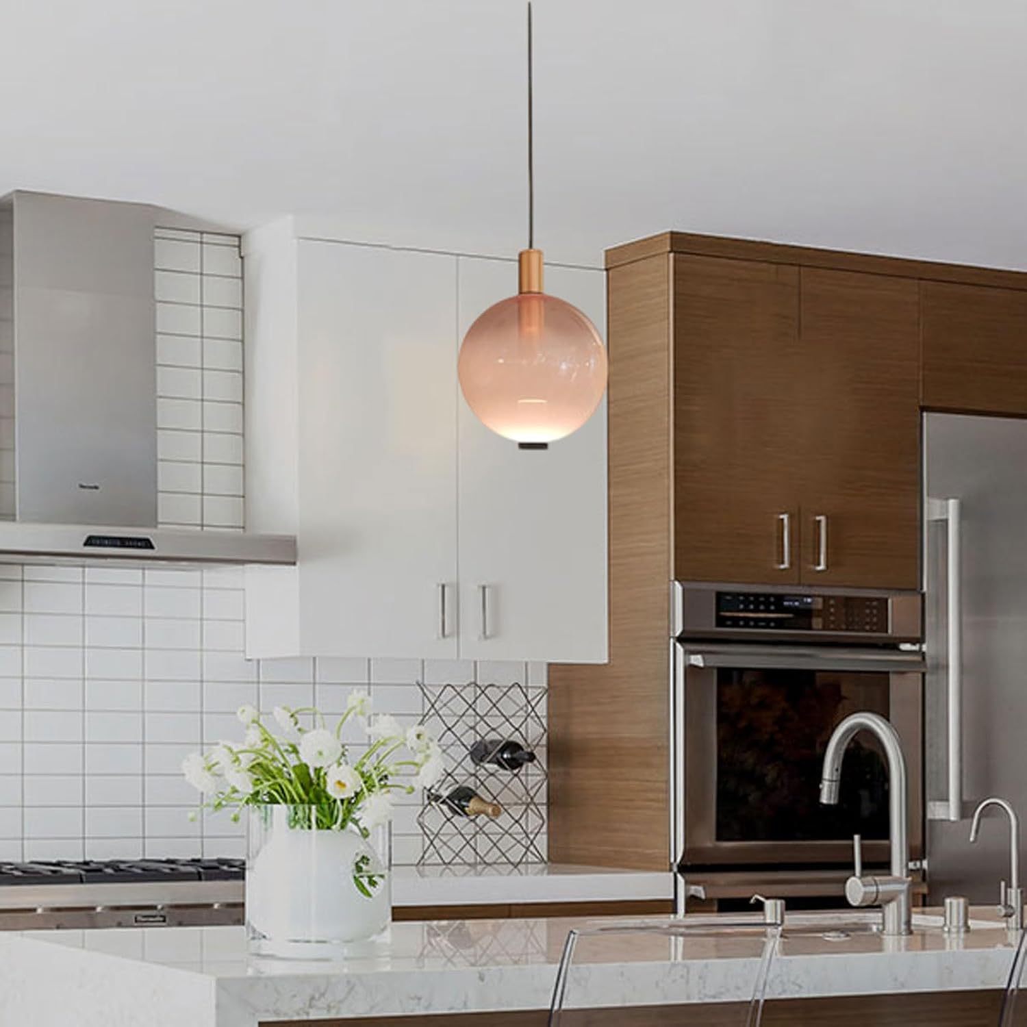 Creative Colorful Glass Hanging Lamp