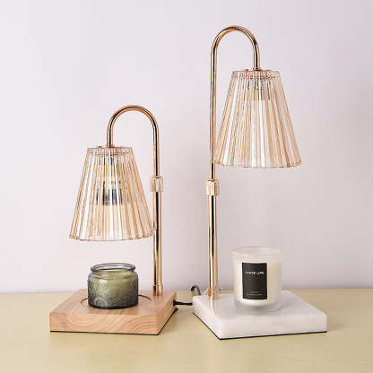 Contemporary Nordic Brown Glass Bedroom Table Lamp