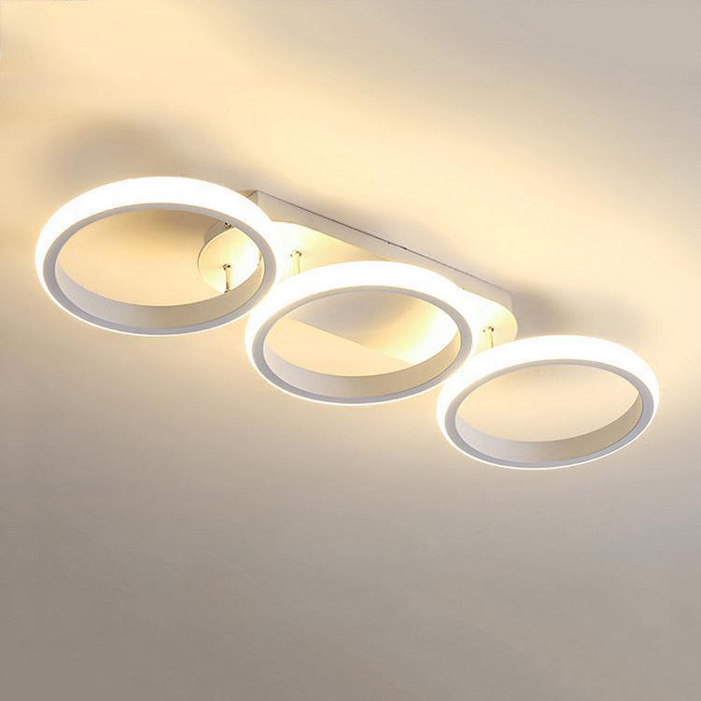 Modern Metal Round Bedroom Ceiling Light