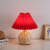 Homdiy Table Light Modern Simple Bamboo Weaving  Bedroom Table Lamps