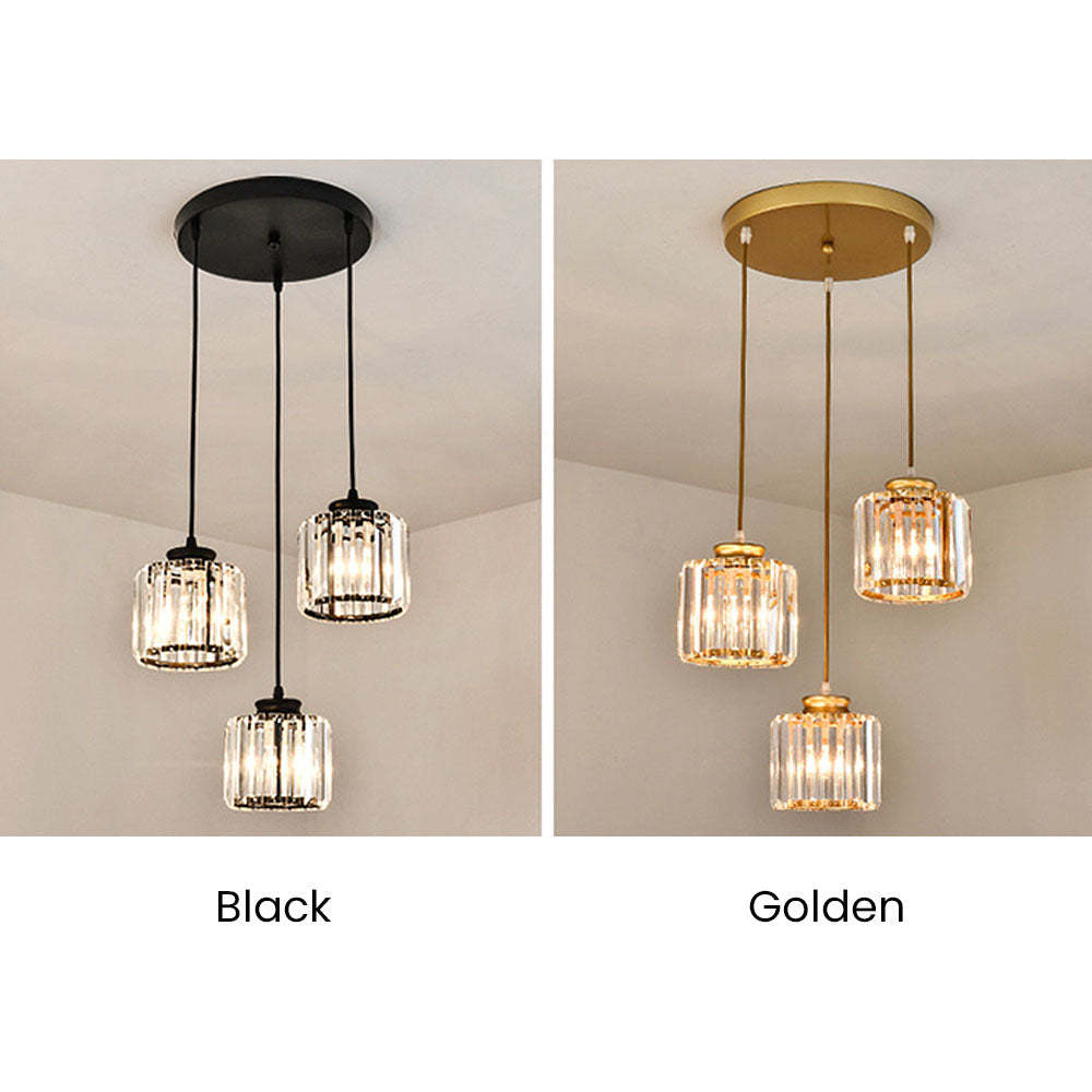 Modern Multi-Head Crystal Kitchen Island Lamps