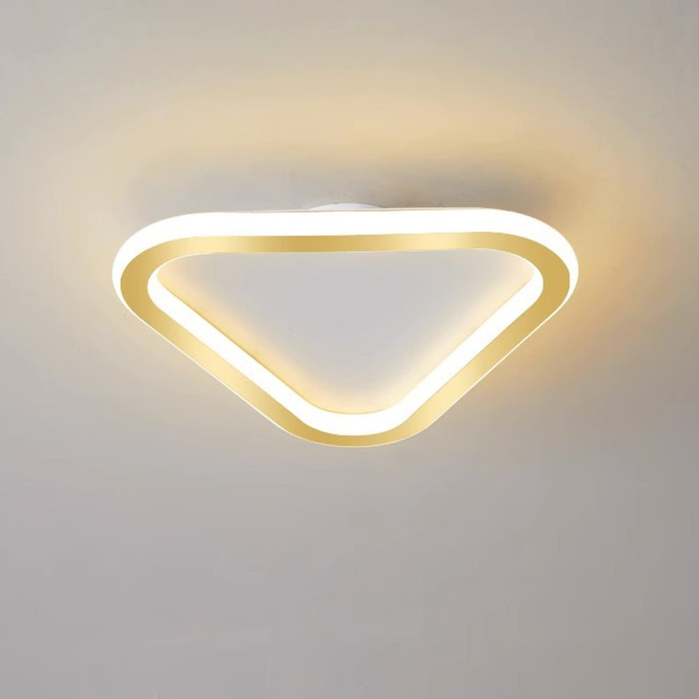 Modern Geometric Iron LED Ceiling Lights For Bedroom