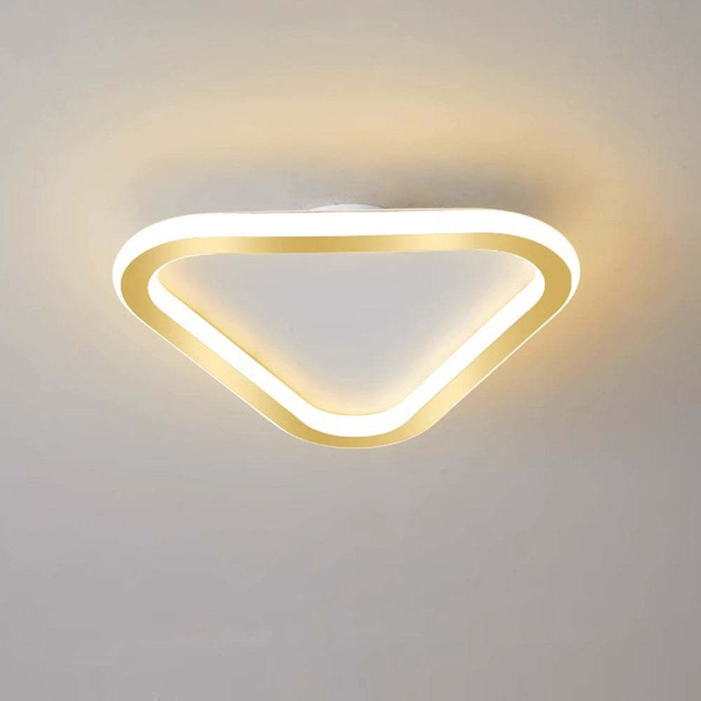 Modern Geometric Iron LED Ceiling Lights For Bedroom