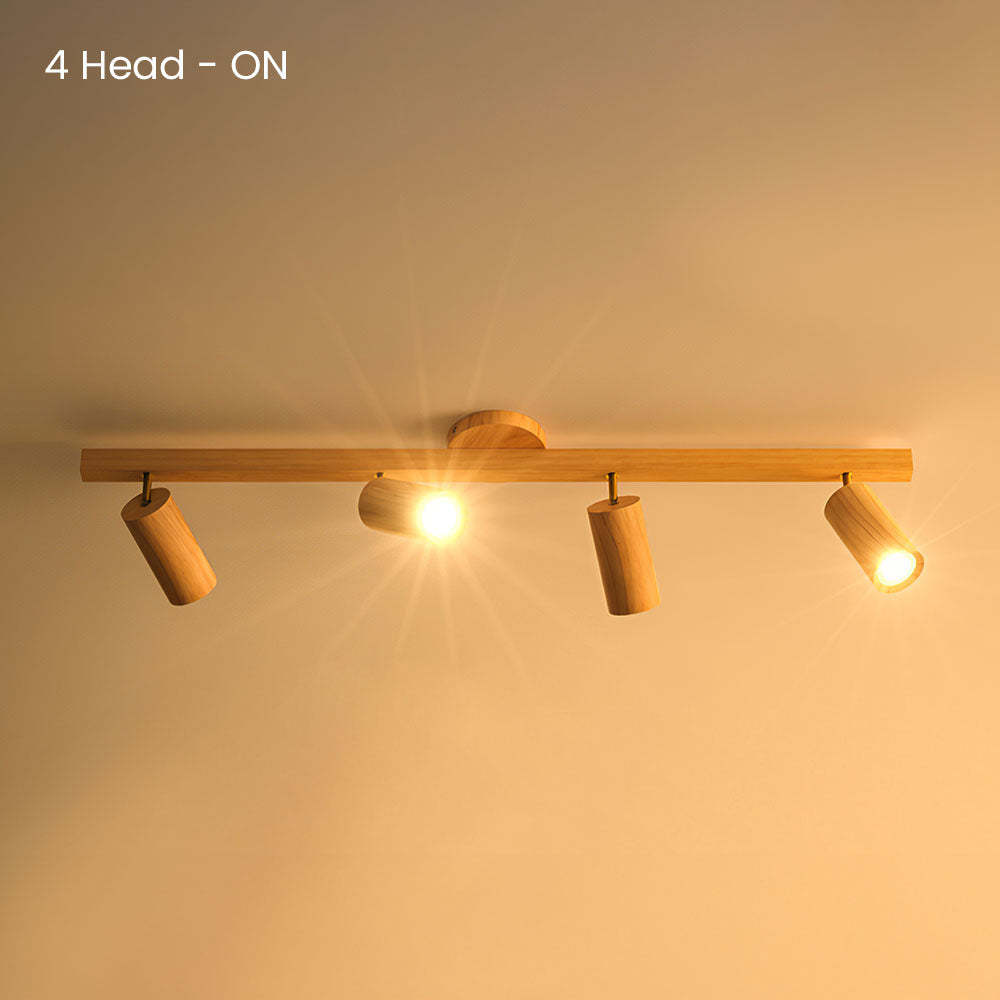 Wood Spotlight LED Living Room Ceiling Lights