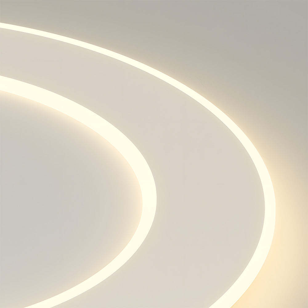 Modern Minimalist White Acrylic LED Ceiling Light for Living Room