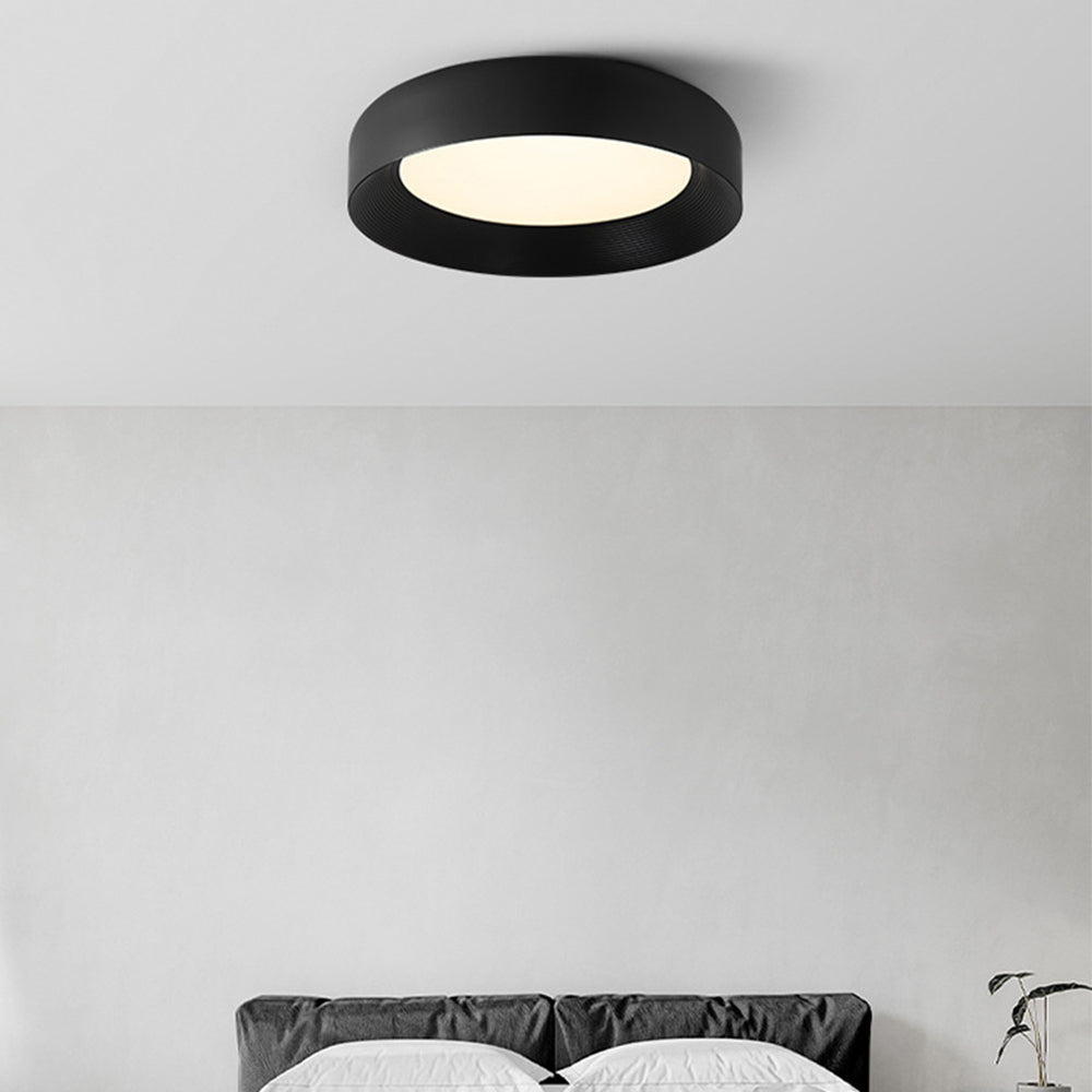 Modern LED Metal Ceiling Lamp Flush Mount Black Ceiling Light