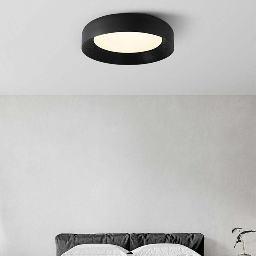 Modern LED Metal Ceiling Lamp Flush Mount Black Ceiling Light