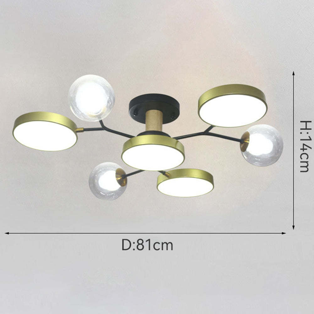 Multi Bulbs LED Colorful Living Room Ceiling Light