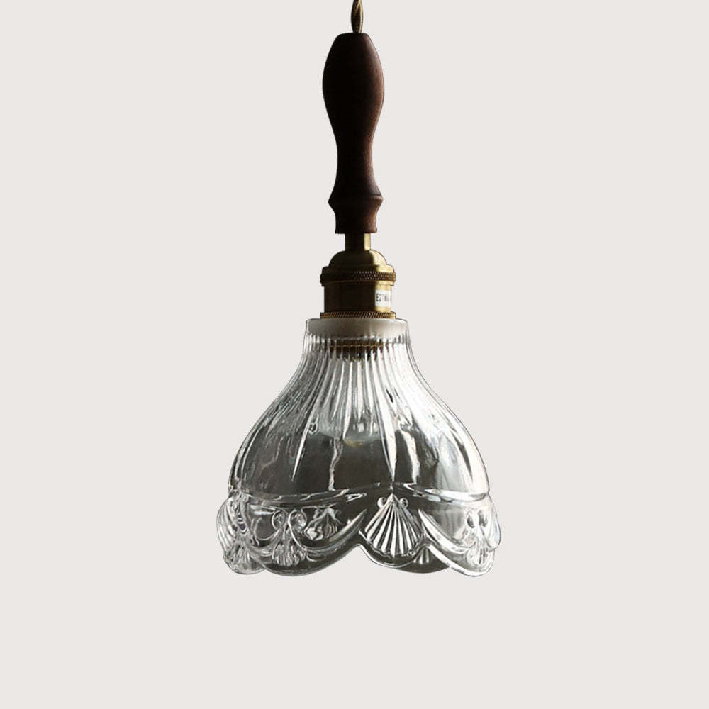 Vintage Small Glass Pendant Lighting For Bedroom