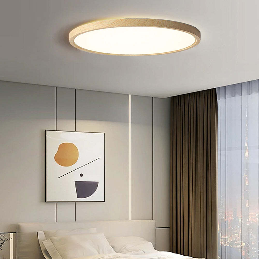 Homdiy LED Flush Ceiling Lights Nordic Round Simple Modern Ceiling Lamp