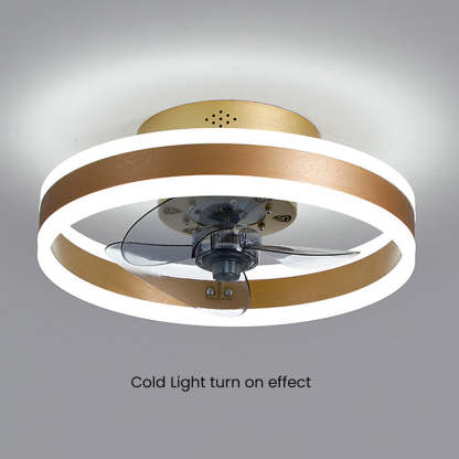 Modern Round Living Room Ceiling Fan With LED Light