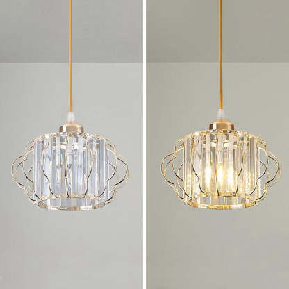 Modern Luxurious Gold Crystal Hallway Ceiling Light