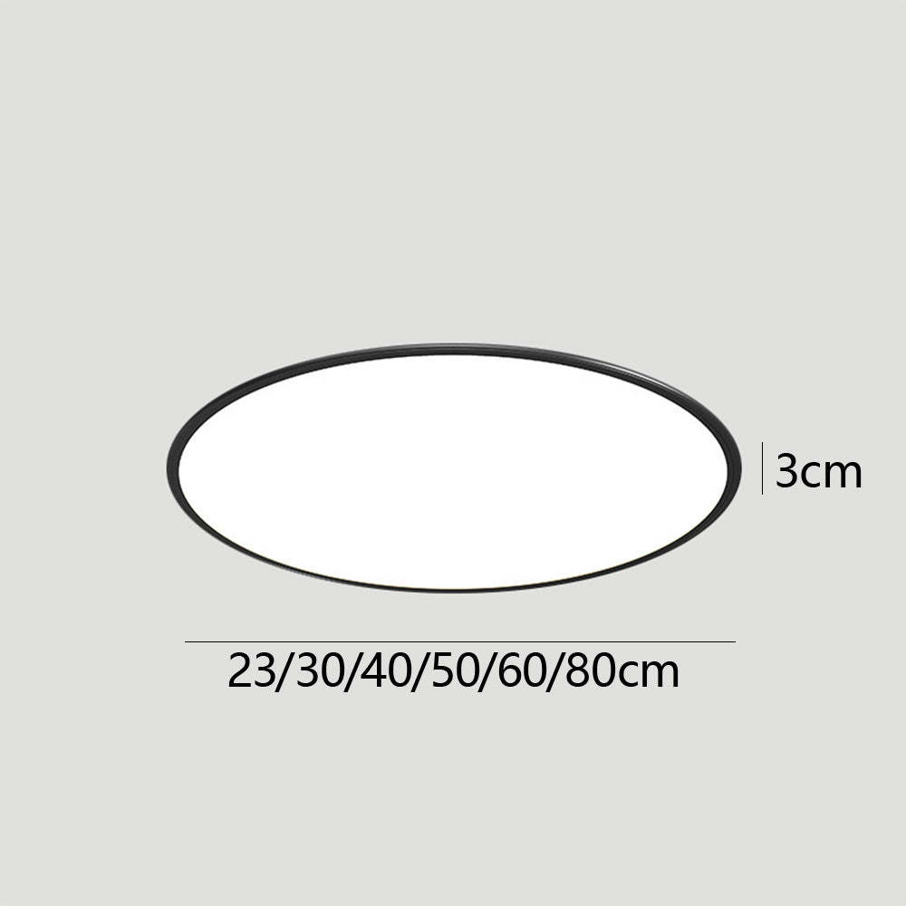 Modern Minimalist Black Acrylic LED Ceiling Light for Living Room
