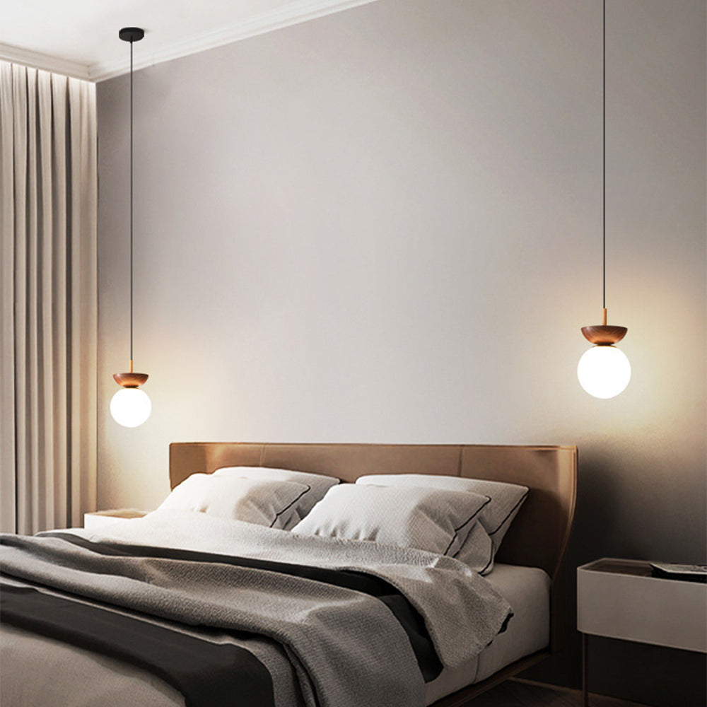 Contemporary Wood Pendant Light