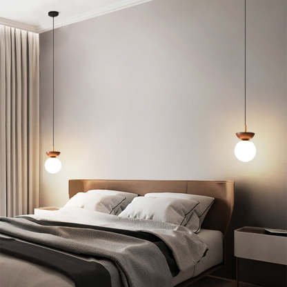 Contemporary Wood Pendant Light