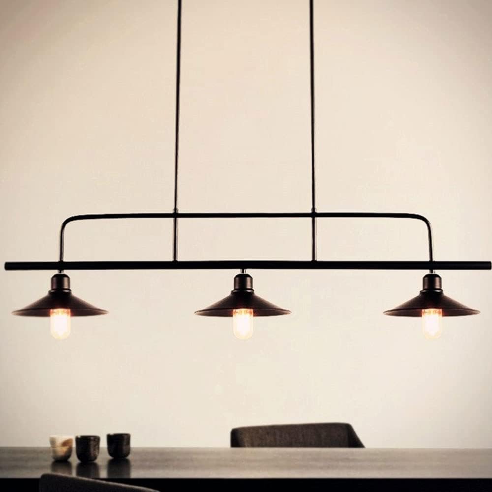 Industrial Black Ceiling Light For Kitchen Island