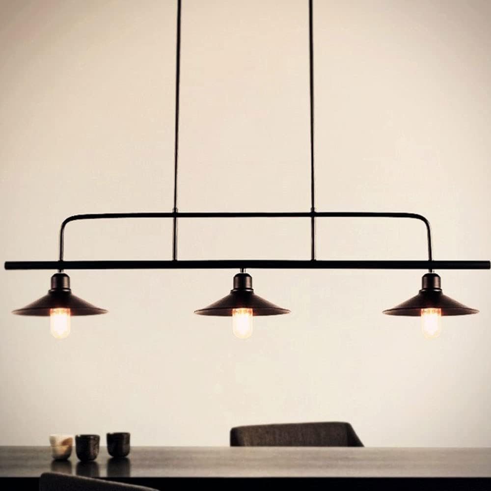 Industrial Black Ceiling Light For Kitchen Island