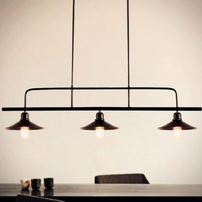 Industrial Black Ceiling Light For Kitchen Island