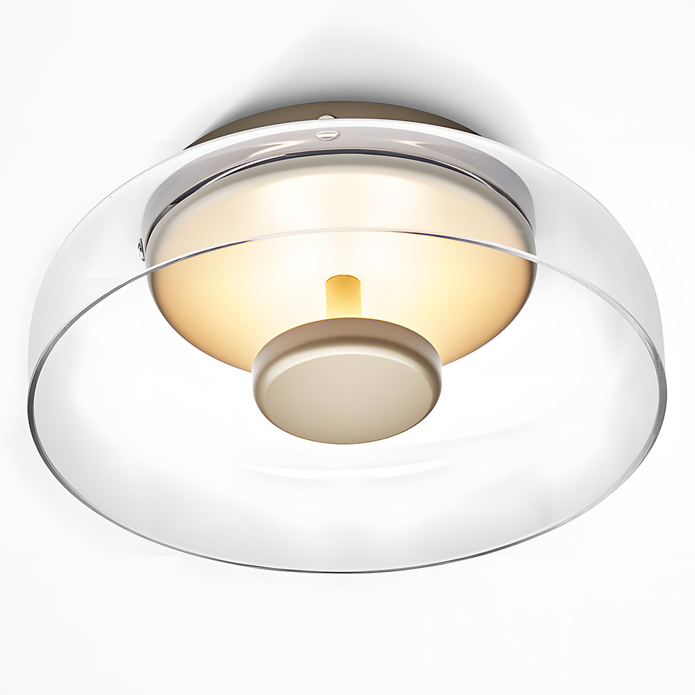 Modern Industrial Glass Wall Lights Pairs For Bedroom