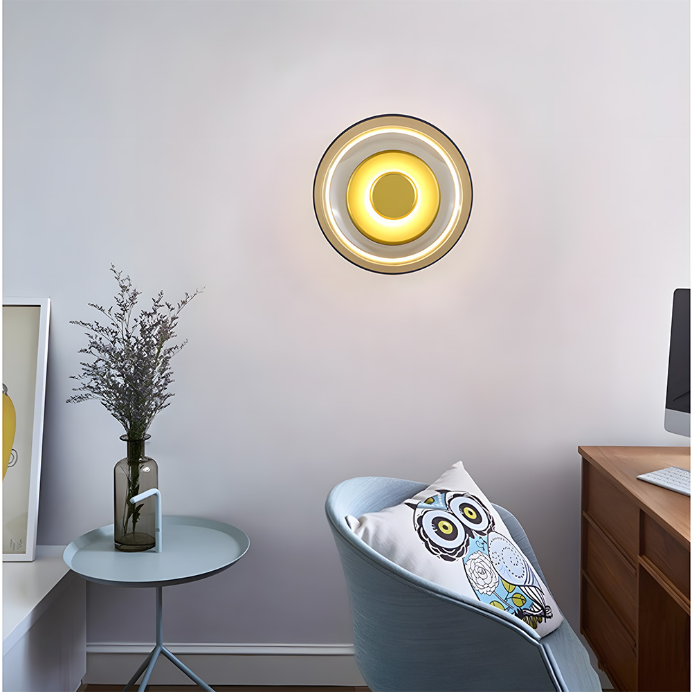 Modern Industrial Glass Wall Lights Pairs For Bedroom