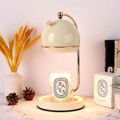 Homdiy Candle Warmer Lamp Glass White Nordic Candle Warmer For Home