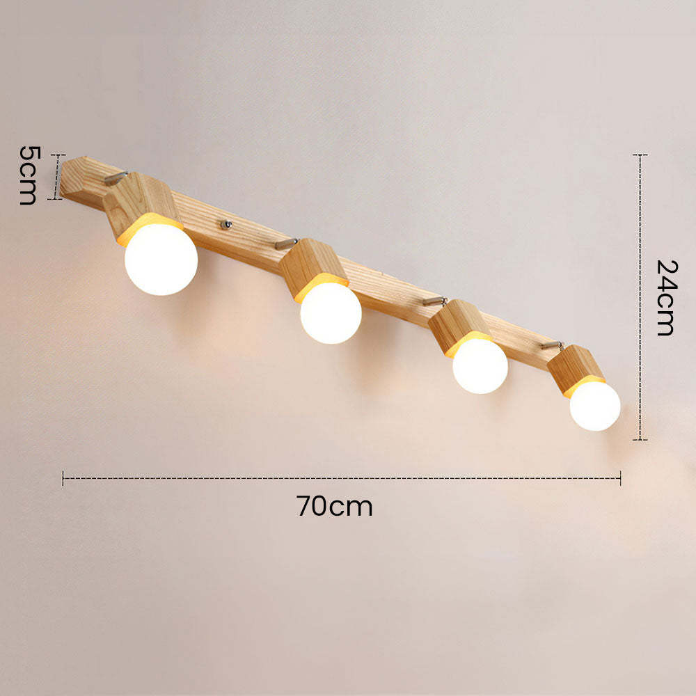 Creative Spotlights Mirror Lamp Wood Ceiling Lights