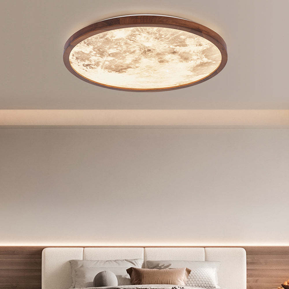 Lampsmodern LED Ceiling Lights Walnut Antique Ceiling Lights For Bedroom