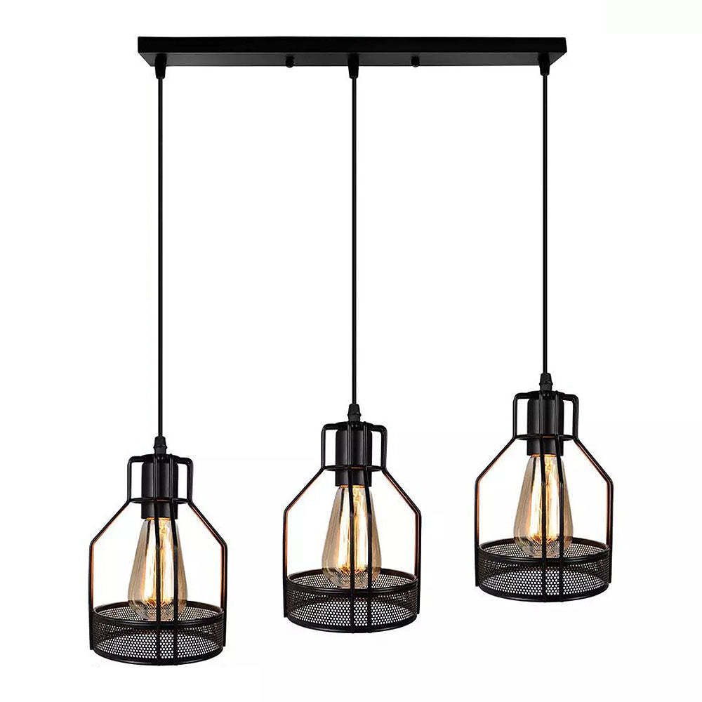Multi-Bulbs Vintage Pendant Light For Dining Room