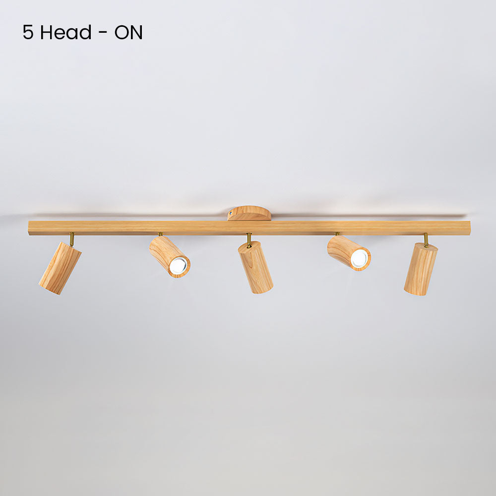 Wood Spotlight LED Living Room Ceiling Lights