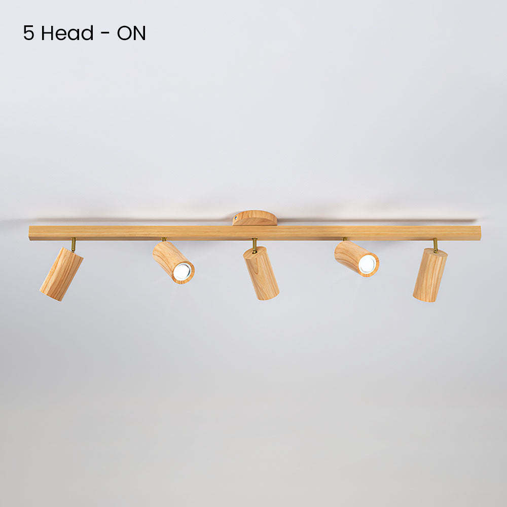 Wood Spotlight LED Living Room Ceiling Lights