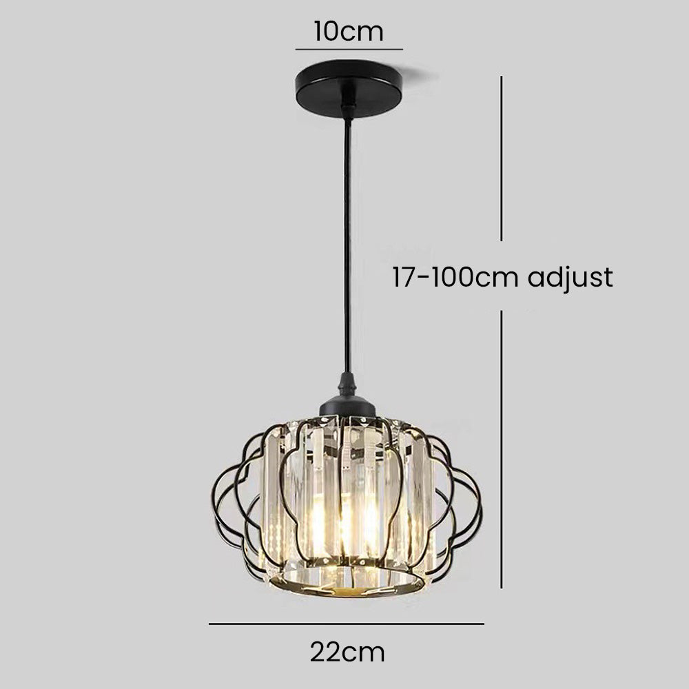 Modern Luxurious Gold Crystal Hallway Ceiling Light