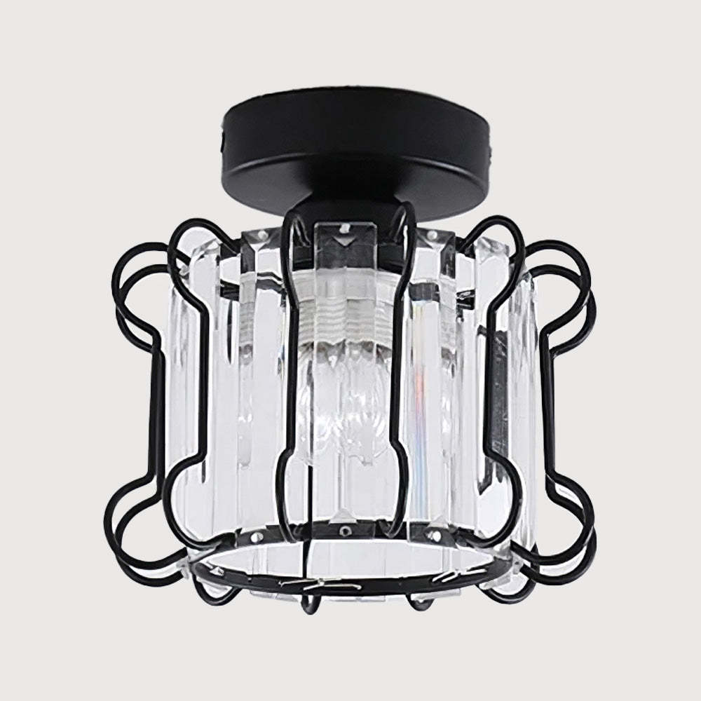 Art Deco Black Metal Ceiling Lights For Bedroom