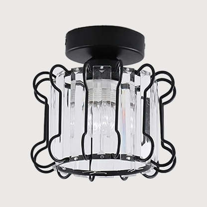 Art Deco Black Metal Ceiling Lights For Bedroom
