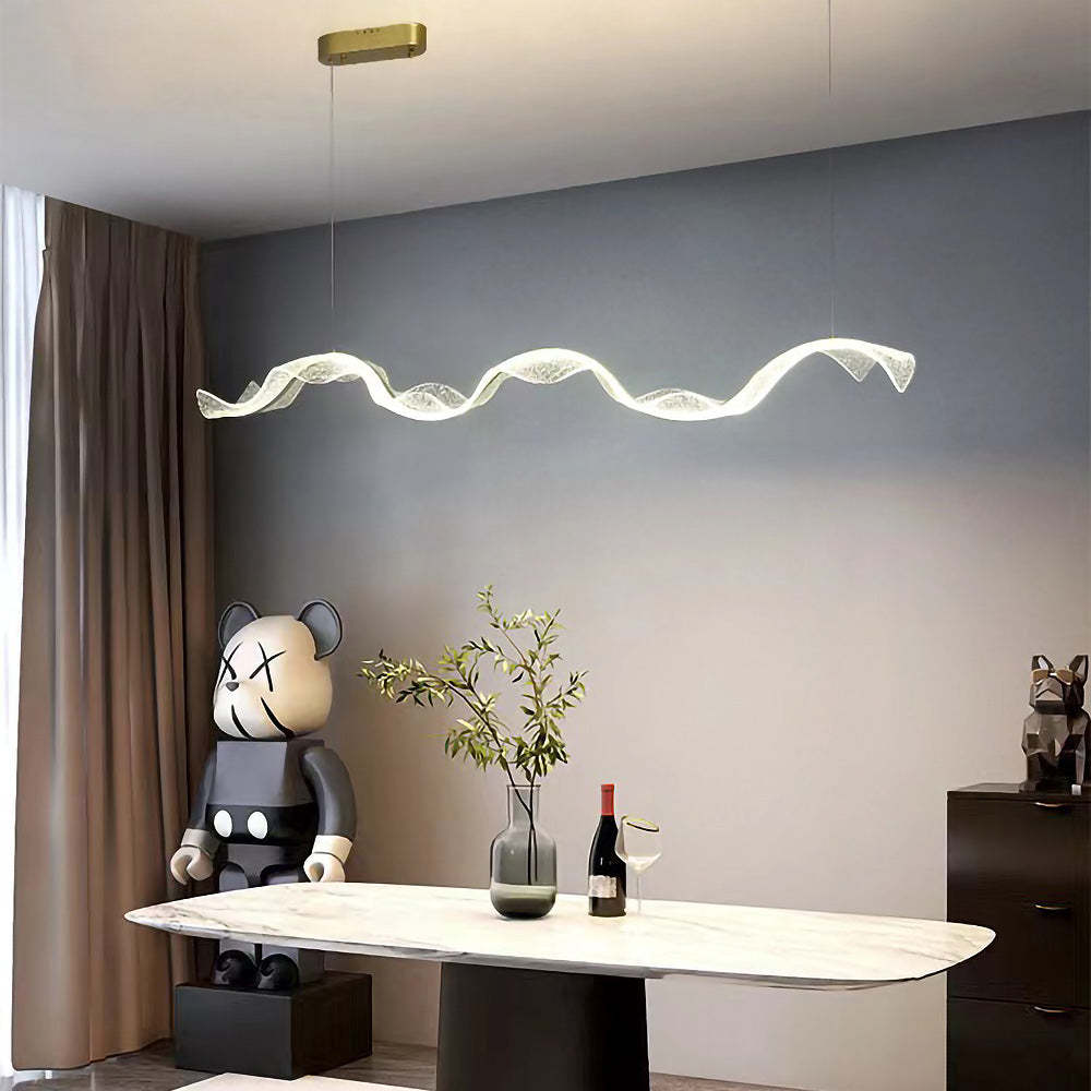 Designer Modern Nordic Wavy LED Island Lighting