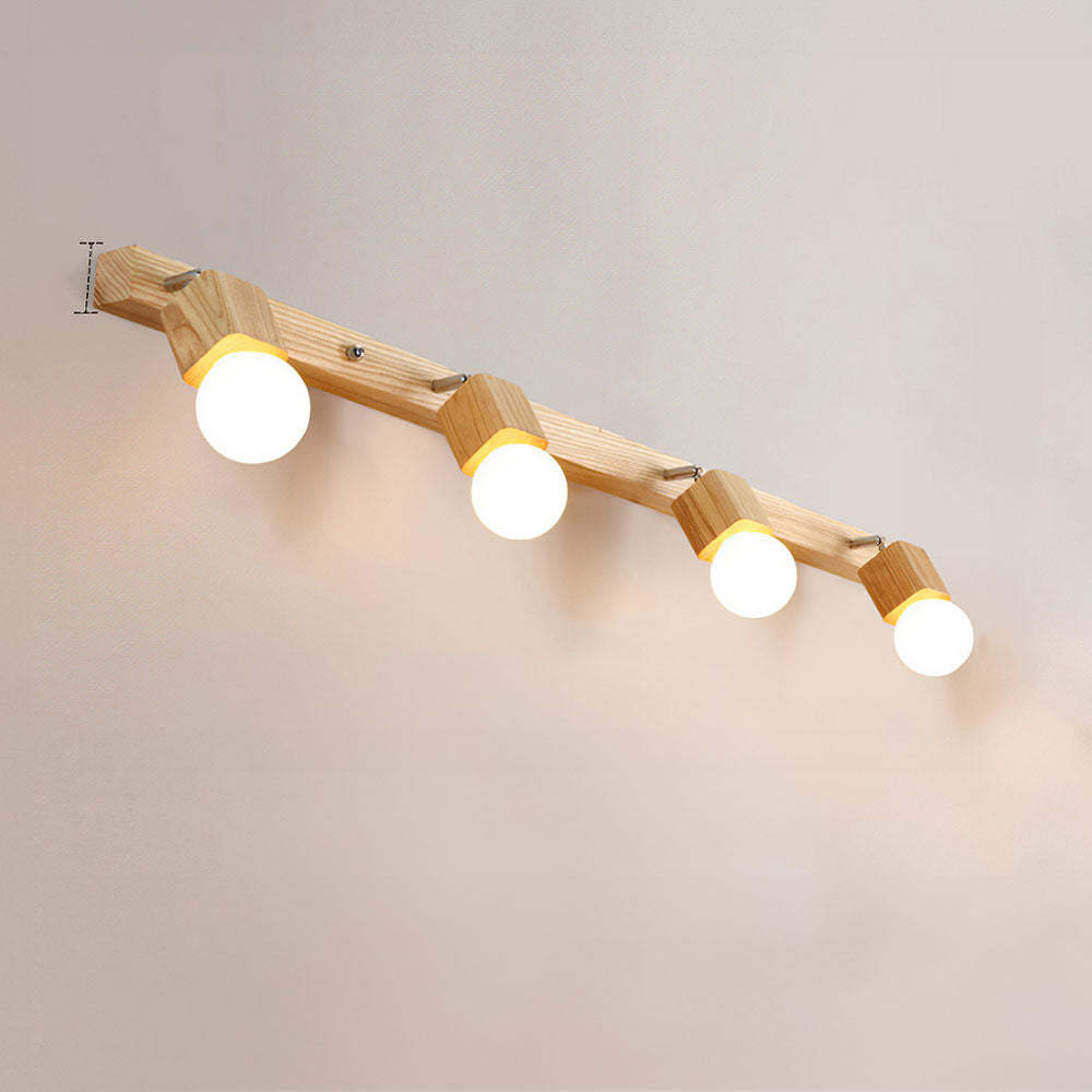 Creative Spotlights Mirror Lamp Wood Ceiling Lights