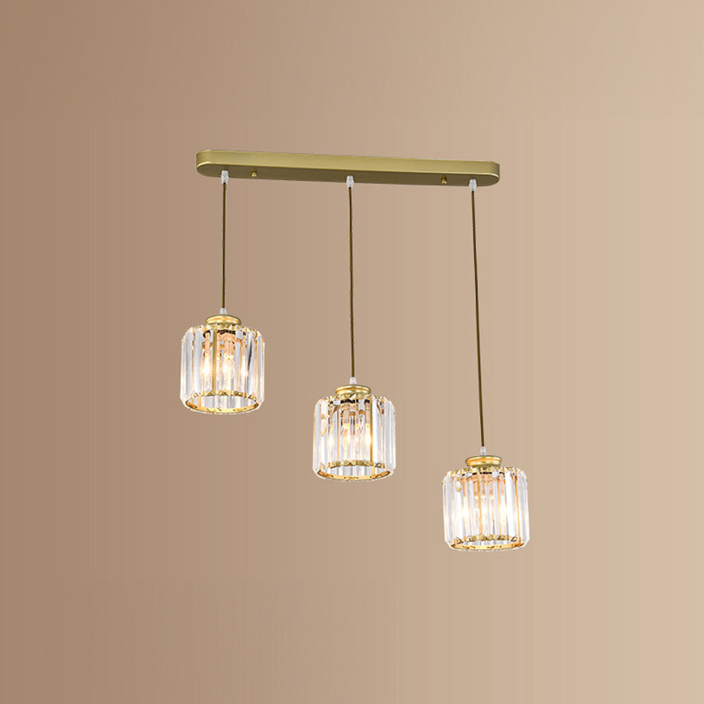 Modern Multi-Head Crystal Kitchen Island Lamps