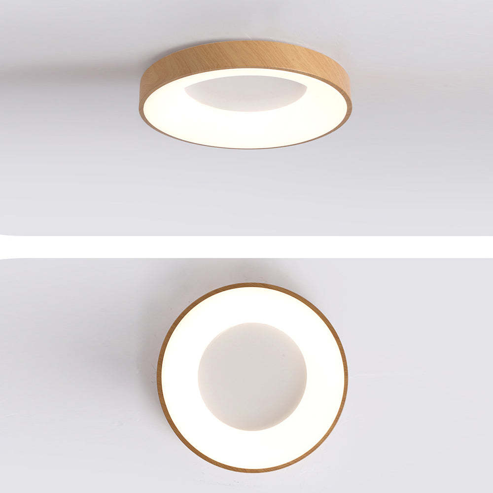 Modern Wood Bedroom LED Ceiling Lights