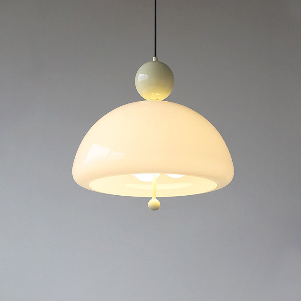 Nordic Red Glass Living Room Pendant Light