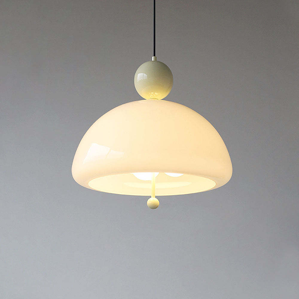 Nordic Red Glass Living Room Pendant Light