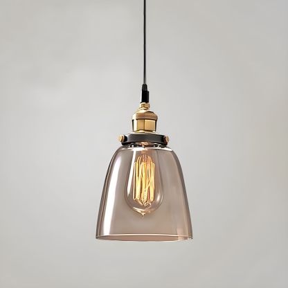 Nordic Simple Clear Glass Bedside Pendant Lighting