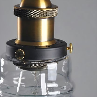 Nordic Simple Clear Glass Bedside Pendant Lighting