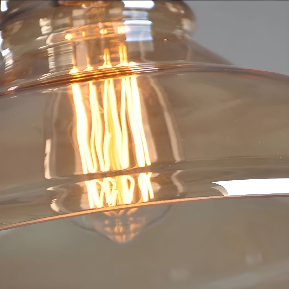 Nordic Simple Clear Glass Bedside Pendant Lighting