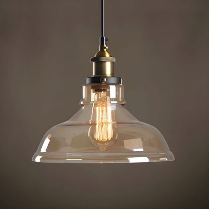 Nordic Simple Clear Glass Bedside Pendant Lighting