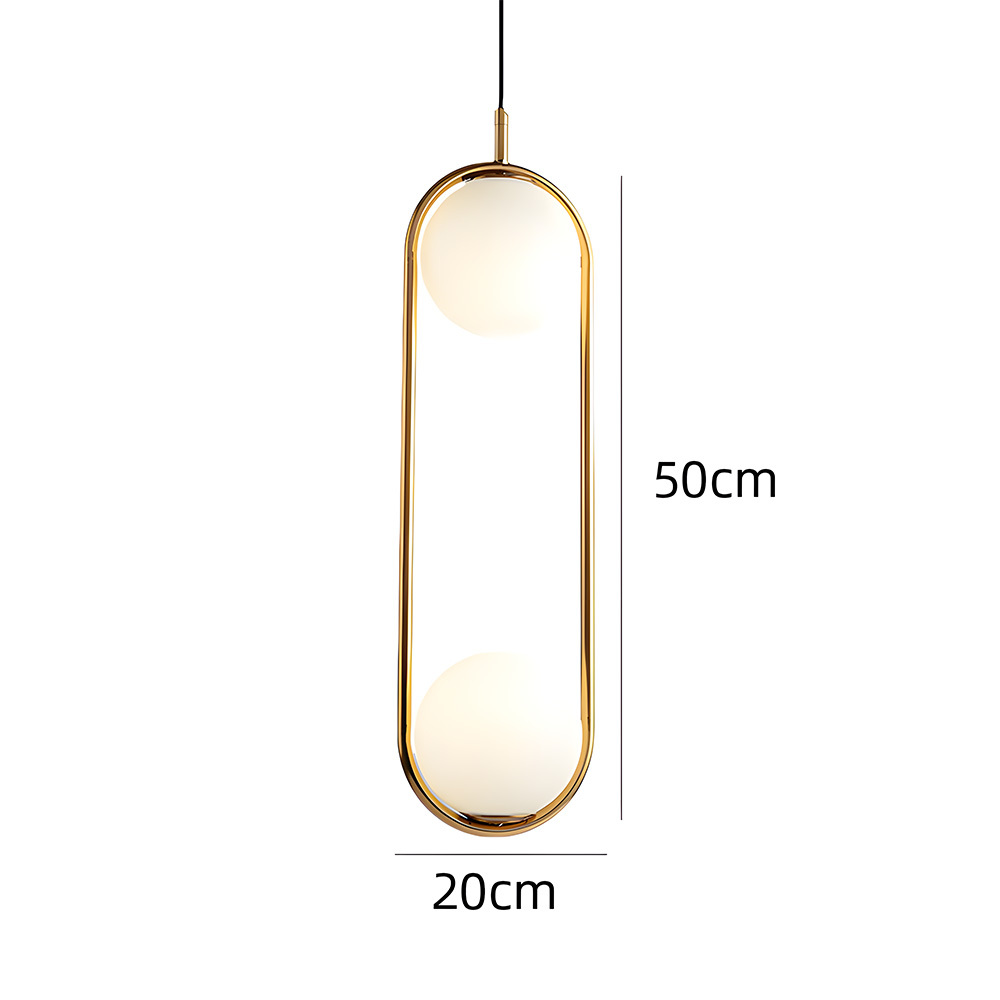 Modern Decor Globe Glass Pendant Lighting For Bedroom