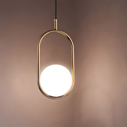 Modern Decor Globe Glass Pendant Lighting For Bedroom