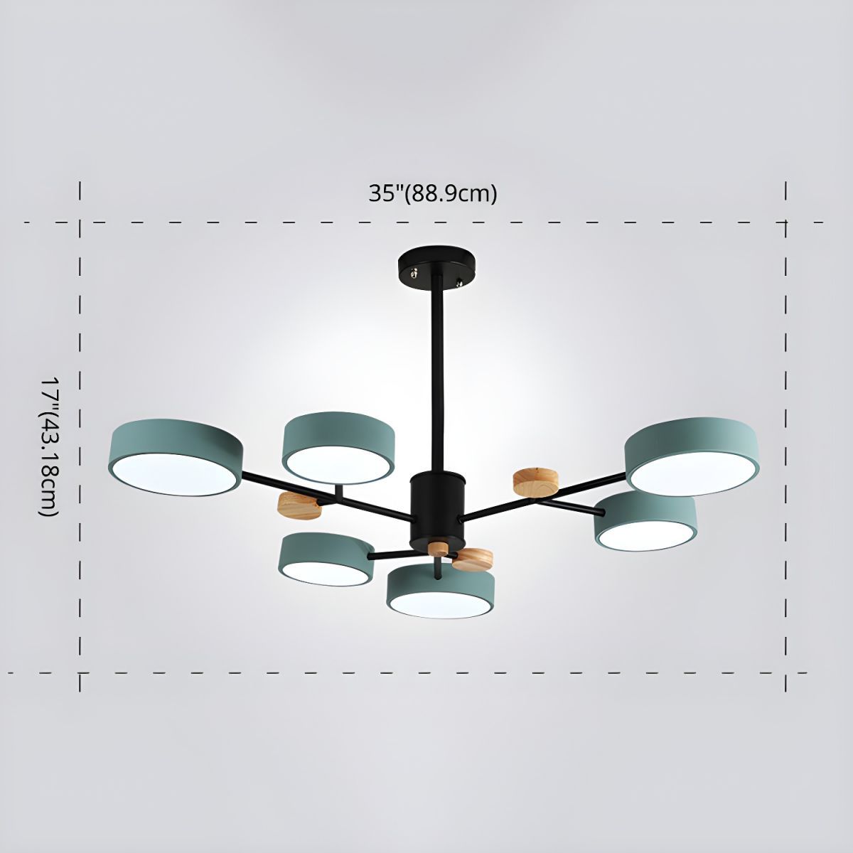 Modern Acrylic LED Hanging Light for Bedroom